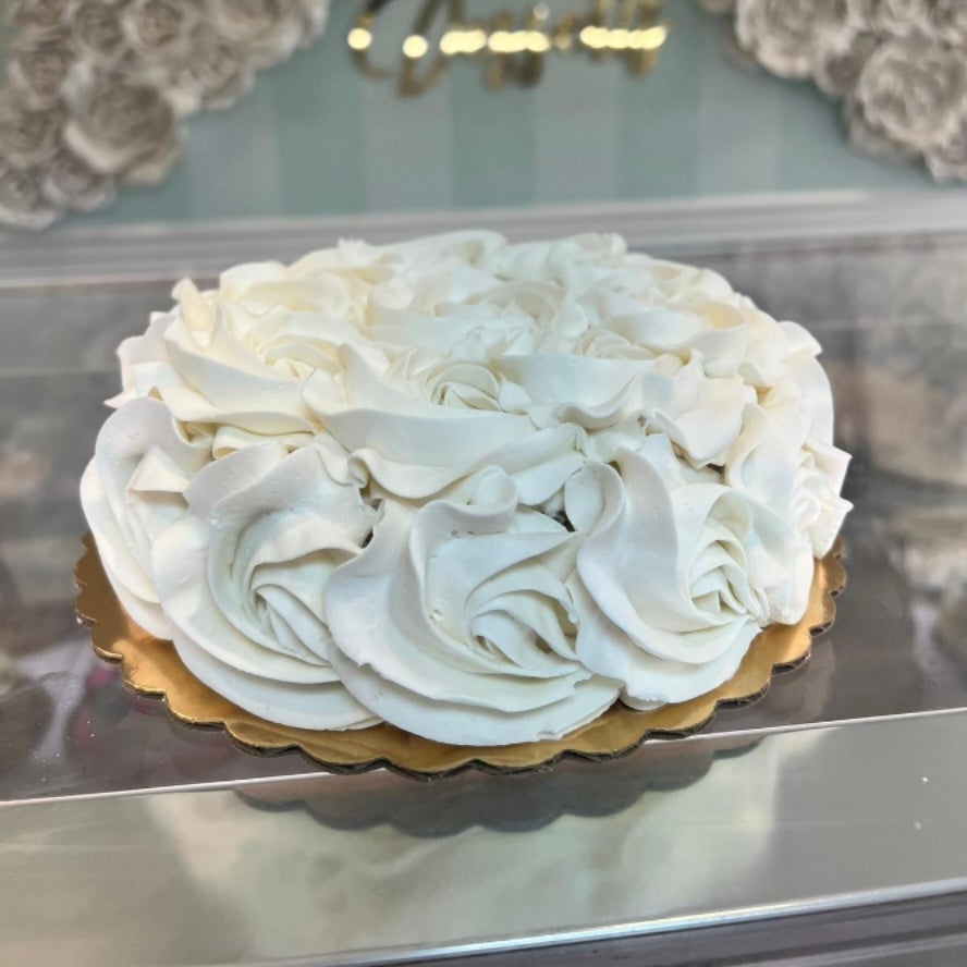 6" Single Layer GF Vanilla Cake With Vanilla Buttercream Angelic