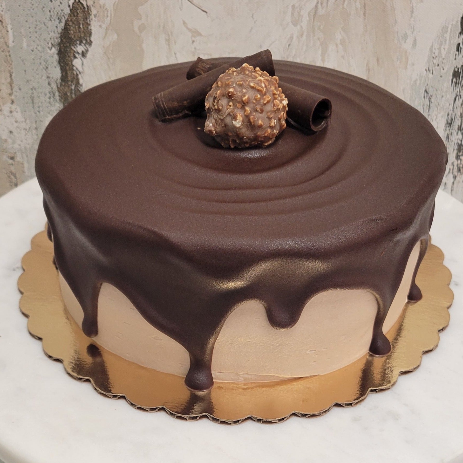 6” Single Layer Chocolate Hazelnut Angelic Bakery & Desserts
